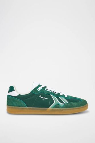Baskets En Nubuck Vert