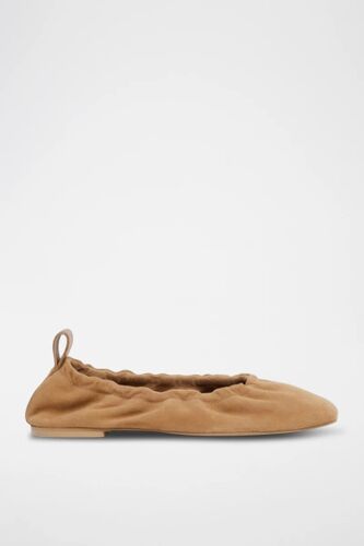 Ballerines En Cuir De Chévre - Beige 38 (Eu)