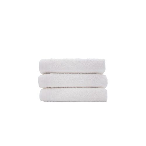 3 Serviettes De Toilette Blanc - 50 X 90 Cm Blanc
