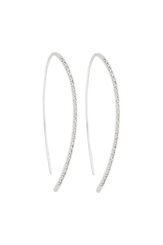 Boucles D'oreilles Lianes Précieuses - Or Blanc Et Diamants Blanc/Argenté