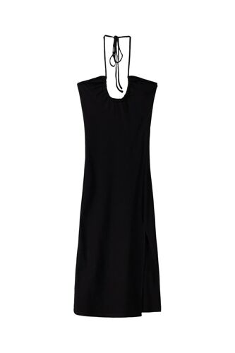 Robe Midi Sans Manches - Noir Xs Noir