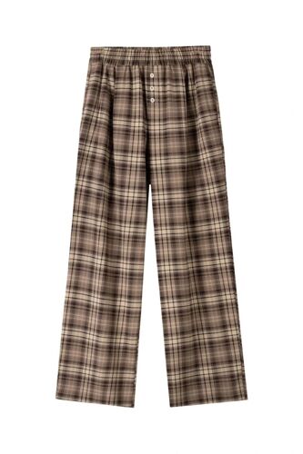 Pantalon De Pyjama - Marron S Noir/Beige/Marron