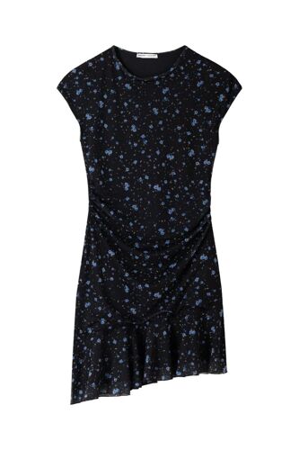 Robe Droite - Noir Xs Noir/Bleu