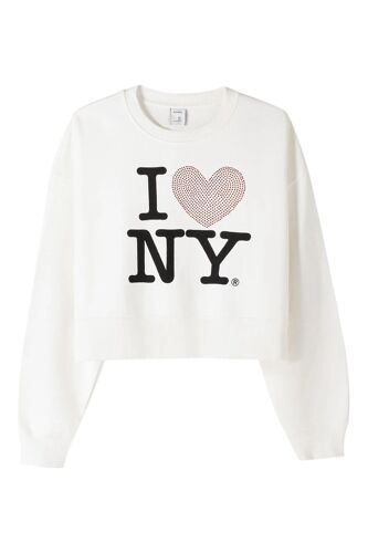 Sweat - Blanc S Blanc/Noir/Rose