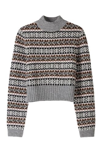 Pull - Gris Xs Blanc/Marron/Gris