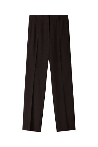 Pantalon Droit - Marron 34 Marron