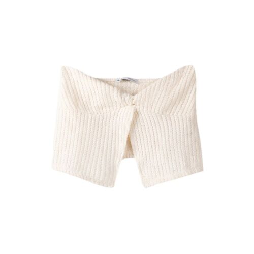 Crop Top Bustier - Ecru M Blanc
