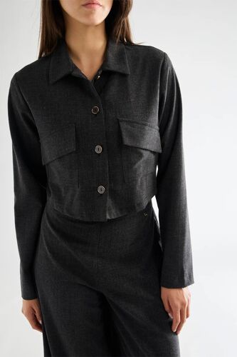 Veste Courte - Gris Foncé M Gris