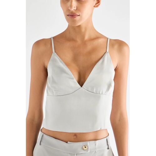 Crop Top - Gris Clair Xs Gris