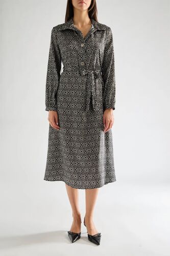 Robe Patineuse - Noir S - Blanc/Noir