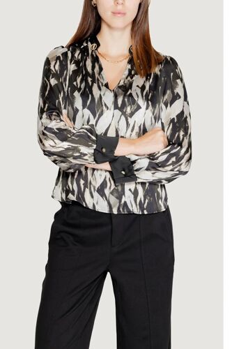 Blouse - Noir M Blanc/Noir/Gris