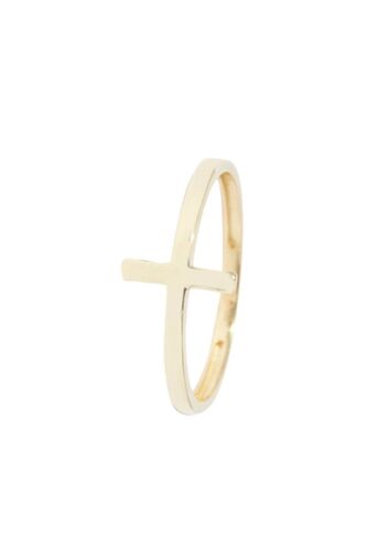 Bague Croix - Or Jaune 52 Doré