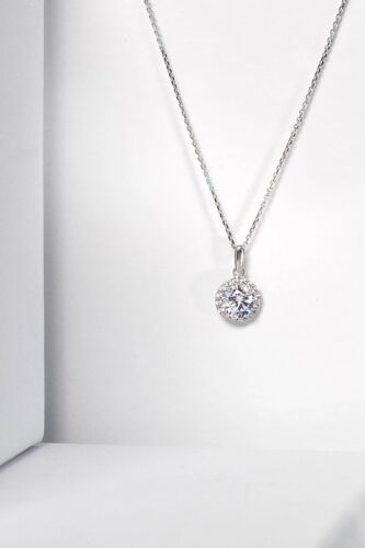 Pendentif Merveilleux Or Blanc Blanc/Argenté