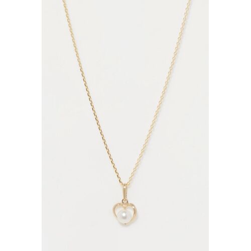 Pendentif Lova Pearl - Or Jaune Et Perle D'eau Douce Blanc/Doré