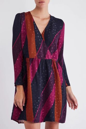 Robe Patineuse - Bleu 0 Bleu/Orange/Rose