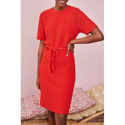 Robe Fourreau Hibiscus - Rouge T0 Rouge