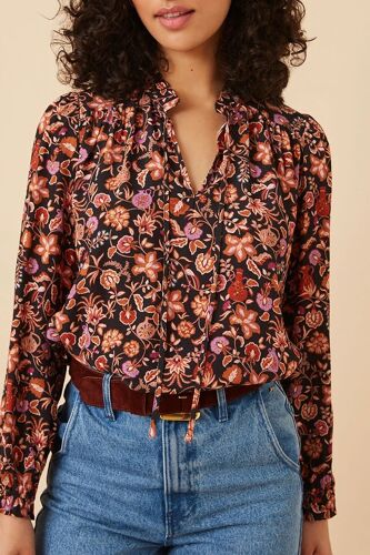 Blouse - Noir 0 Noir/Rouge/Violet/Rose