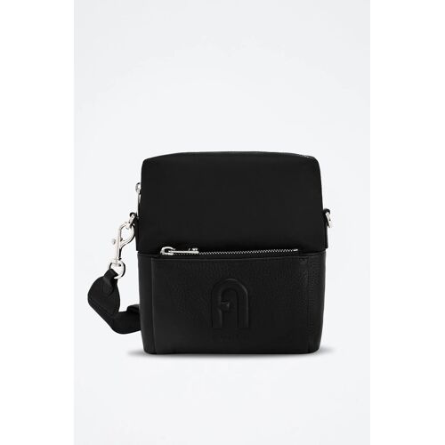 Sac bandoulière en cuir de veau - Noir Unisexe - sans genre Noir