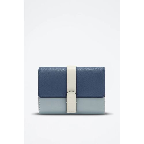 Portefeuille en cuir Grazia - Bleu