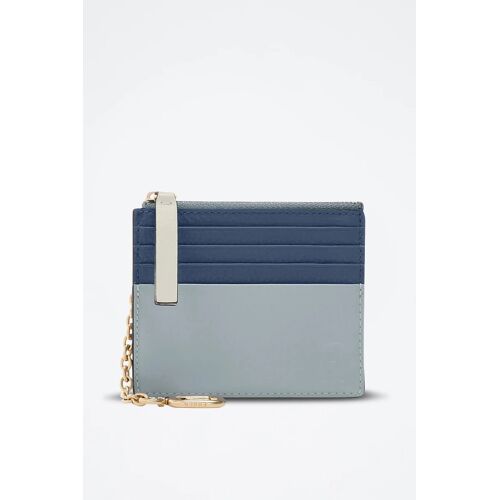 Porte-cartes en cuir Grazia - Taille M - Bleu