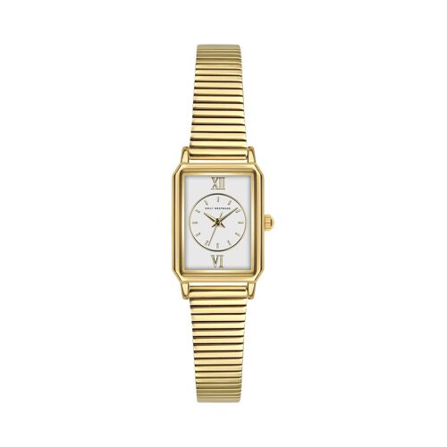 Montre À Quartz En Acier - Doré Et Blanc - Emily Westwood