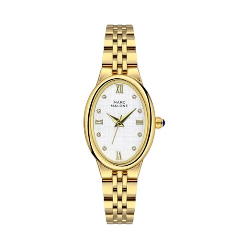 Montre À Quartz En Acier - Doré - Marc Malone