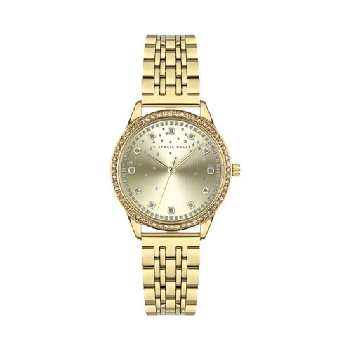 Montre À Quartz En Acier Plaqué Ion Or Jaune