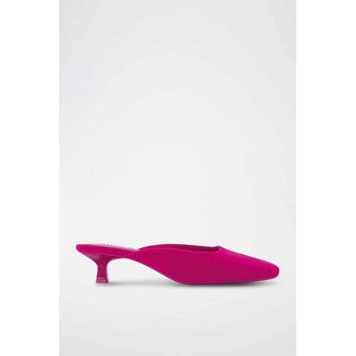 Chaussures Mules Talons Fuchsia