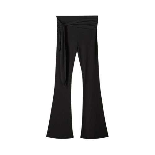 Pantalon Flare Taille Haute - Noir Ss