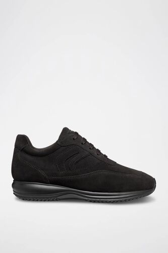Baskets En Cuir De Veau Nubuck Happy - Noir 44 Noir