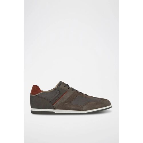 Baskets En Cuir Renan - Gris Foncé 39 Vert/Gris
