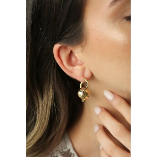 Boucles D¿Oreilles - Plaqué Or Jaune