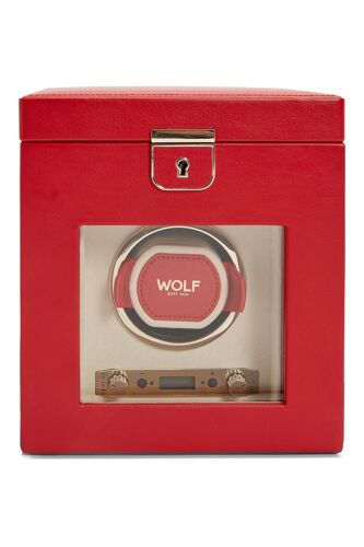 Remontoir De Montre Simple En Cuir Palermo - Rouge Unisexe - Sans Genre Rouge