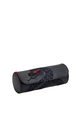 Ecrin À Montres En Cuir Vegan Lunar - Noir Et Rouge Unisexe - Sans Genre Noir/Rouge