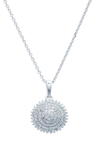 Pendentif Apollon - Or Blanc Et Diamant