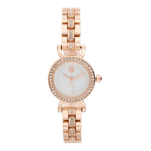 Montre À Quartz En Alliage - Doré Rose Et Blanc Blanc/Rose/Doré