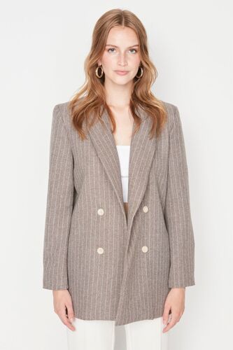 Blazer - Blanc Et Marron 40