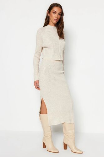 Pull Et Jupe Longue - Beige S