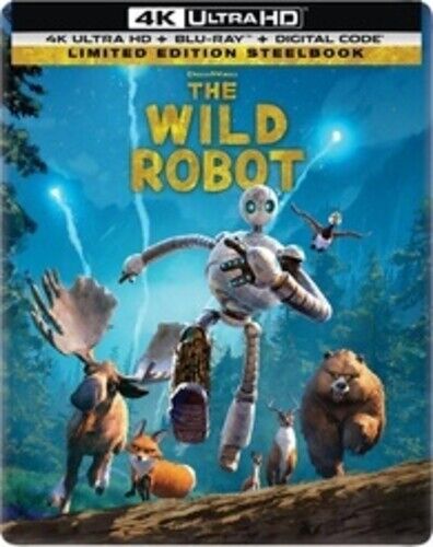 The Wild Robot (Steelbook) [Ultra Hd] With Blu-Ray, 4k Mastering, Steelbook, Subtitled, Sign Language