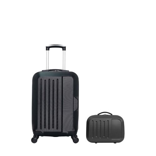 Valise cabine et vanity Vesuvio (S/K) - 55/30 cm - Noir