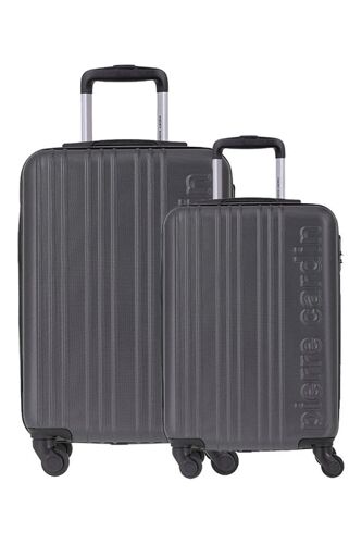 Valise cabine et valise semaine - Gris foncé - 55/65 cm - Pierre Cardin Unisexe - sans genre