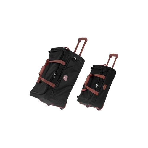 LOT 2 SAC A ROULETTE BLACK SOUFFLOT Pierre Cardin