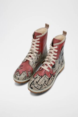 Chaussures Bottines En Cuir Vegan Long Multicolore