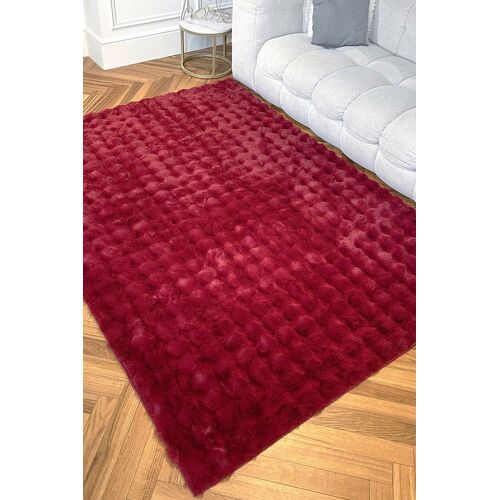 Tapis Bubble - Rouge 120x160 Cm Rouge