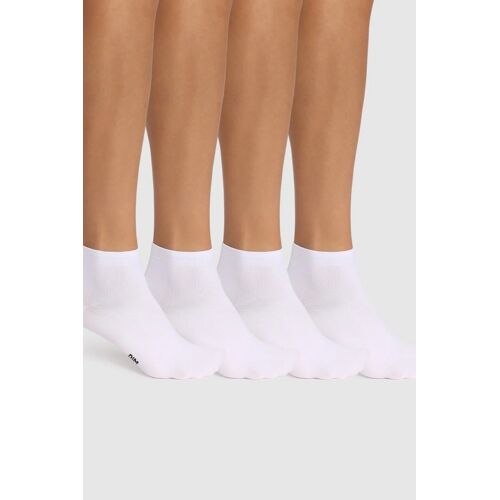 12 Paires De Socquettes Skin - Blanc - Dim Blanc