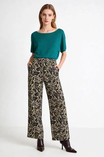 Pantalon Pichie - Ivoire 36 Blanc/Noir/Vert