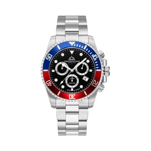 Christophe Duchamp Marine Chronographe Pour Hommes | Cd8201-03