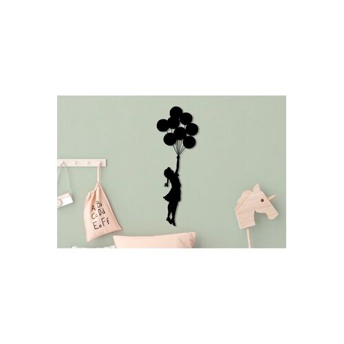 Décoration murale Banksy - 34 x 100 cm - Noir