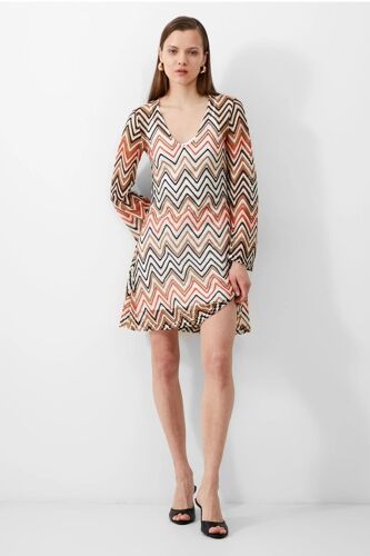 Robe Droite Rudy - Beige M Noir/Beige