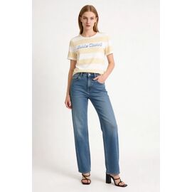 T-Shirt Hugo - Jaune Et Blanc Xs Blanc/Bleu/Jaune